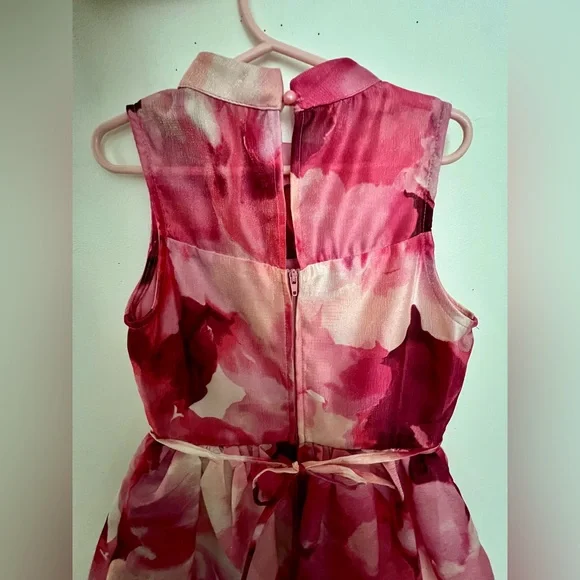 Speechless Girl Pink and White Floral tiered maxi Dress - Picture 4 of 5